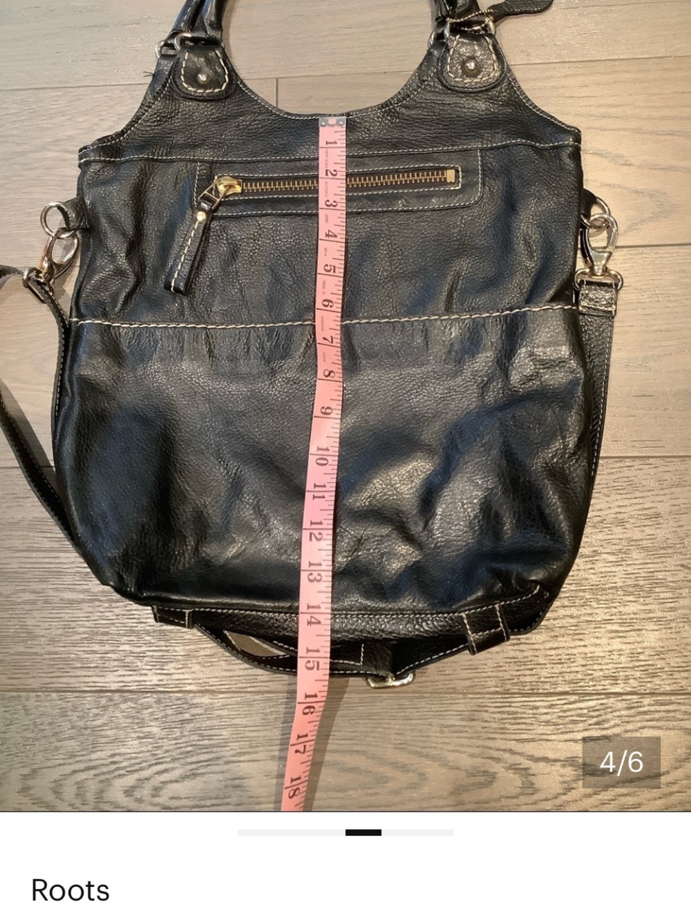 Roots Lauren Valentines Edition Red Leather Shoulder Bag. Made in Canada 🇨🇦 - Picture 5 of 7